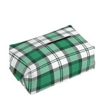 Shamrock St. Patrick's Day Tartan Print Rectangle Tissue Box Cover