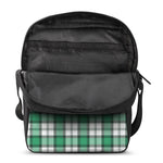 Shamrock St. Patrick's Day Tartan Print Rectangular Crossbody Bag