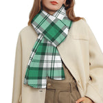 Shamrock St. Patrick's Day Tartan Print Scarf