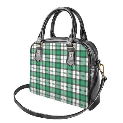 Shamrock St. Patrick's Day Tartan Print Shoulder Handbag