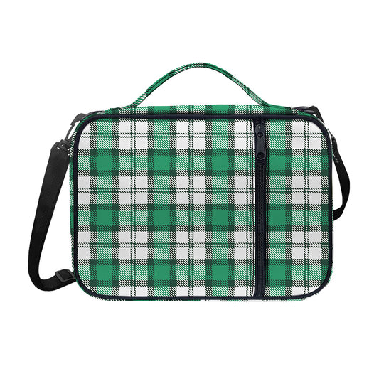 Shamrock St. Patrick's Day Tartan Print Shoulder Strap Bible Bag