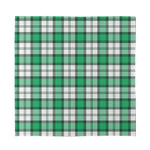 Shamrock St. Patrick's Day Tartan Print Silk Bandana
