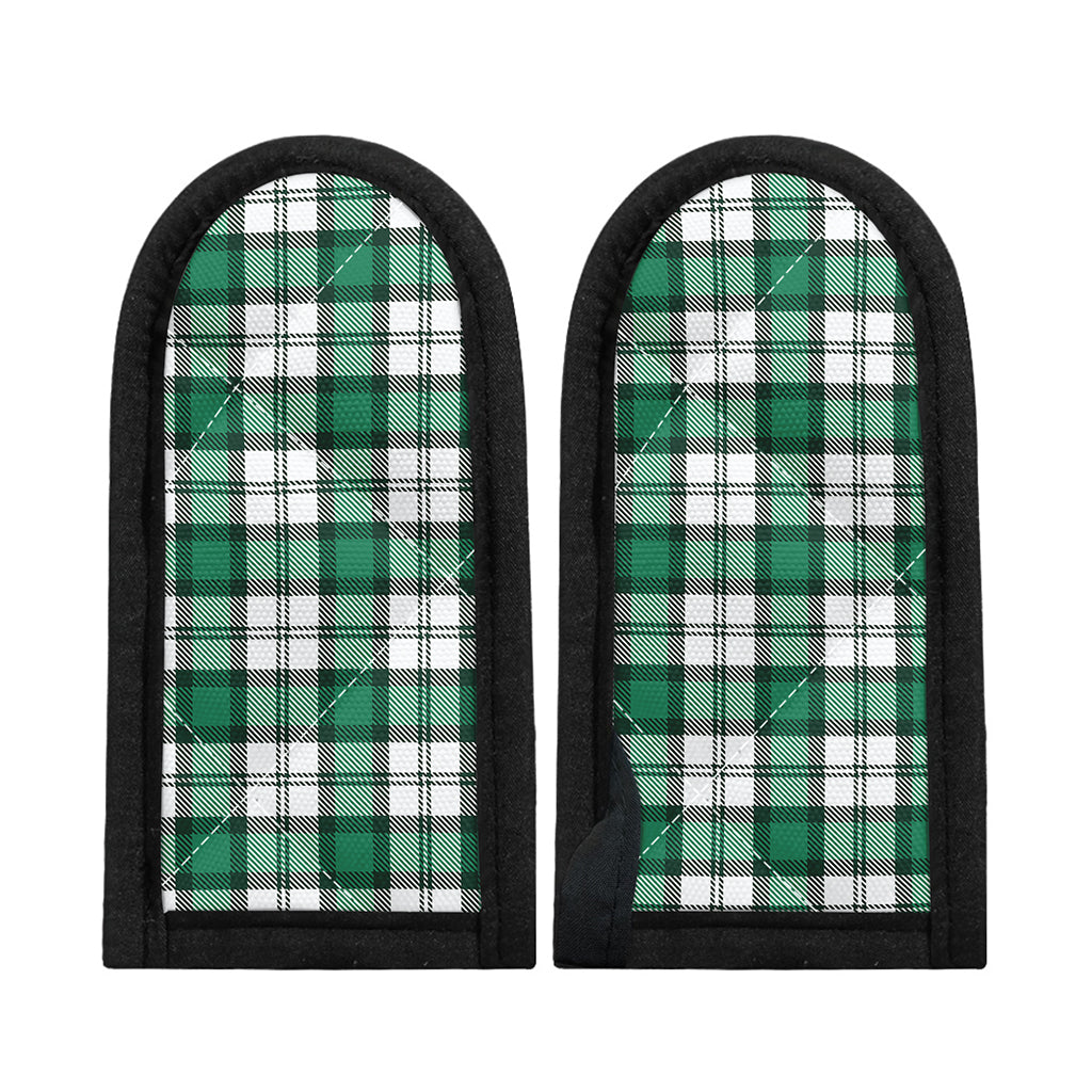 Shamrock St. Patrick's Day Tartan Print Skillet Handle Cover