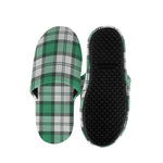 Shamrock St. Patrick's Day Tartan Print Slippers