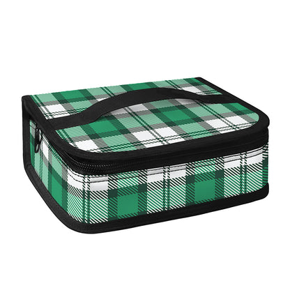 Shamrock St. Patrick's Day Tartan Print Small Lunch Bag