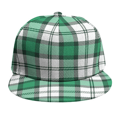 Shamrock St. Patrick's Day Tartan Print Snapback Cap