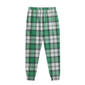 Shamrock St. Patrick's Day Tartan Print Sweatpants