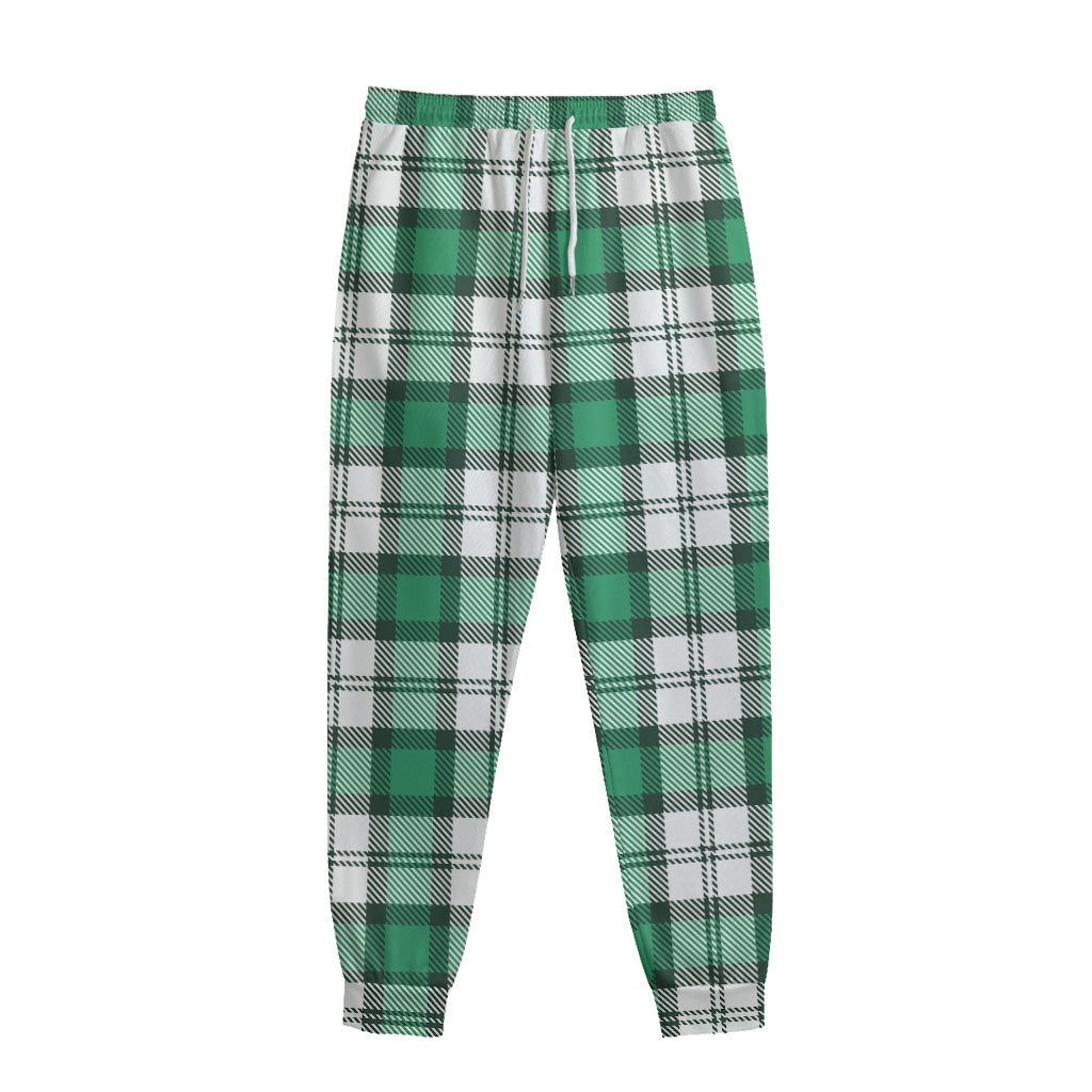 Shamrock St. Patrick's Day Tartan Print Sweatpants