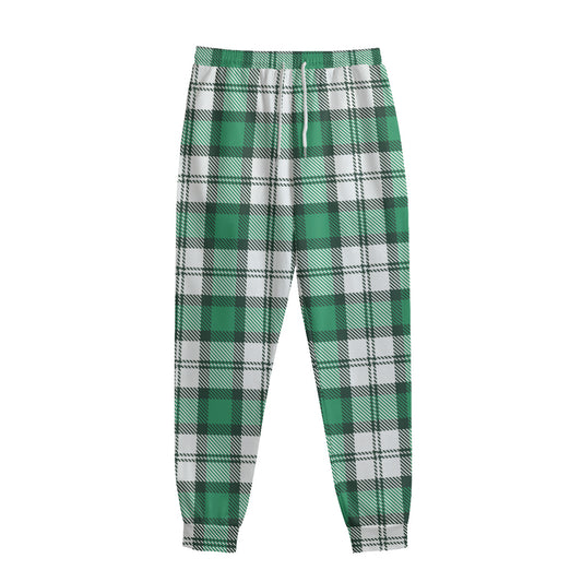 Shamrock St. Patrick's Day Tartan Print Sweatpants
