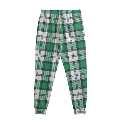 Shamrock St. Patrick's Day Tartan Print Sweatpants