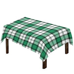 Shamrock St. Patrick's Day Tartan Print Tablecloth