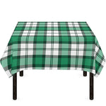 Shamrock St. Patrick's Day Tartan Print Tablecloth