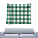 Shamrock St. Patrick's Day Tartan Print Tapestry