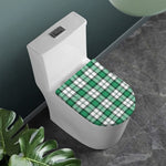 Shamrock St. Patrick's Day Tartan Print Toilet Lid Cover