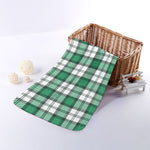 Shamrock St. Patrick's Day Tartan Print Towel
