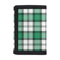 Shamrock St. Patrick's Day Tartan Print Trifold Wallet