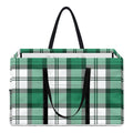Shamrock St. Patrick's Day Tartan Print Utility Tote Bag