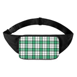 Shamrock St. Patrick's Day Tartan Print Waist Bag