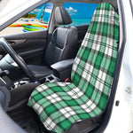 Shamrock St. Patrick's Day Tartan Print Waterproof Car Seat Cover