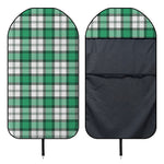 Shamrock St. Patrick's Day Tartan Print Waterproof Car Seat Cover