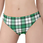 Shamrock St. Patrick's Day Tartan Print Women's Panties