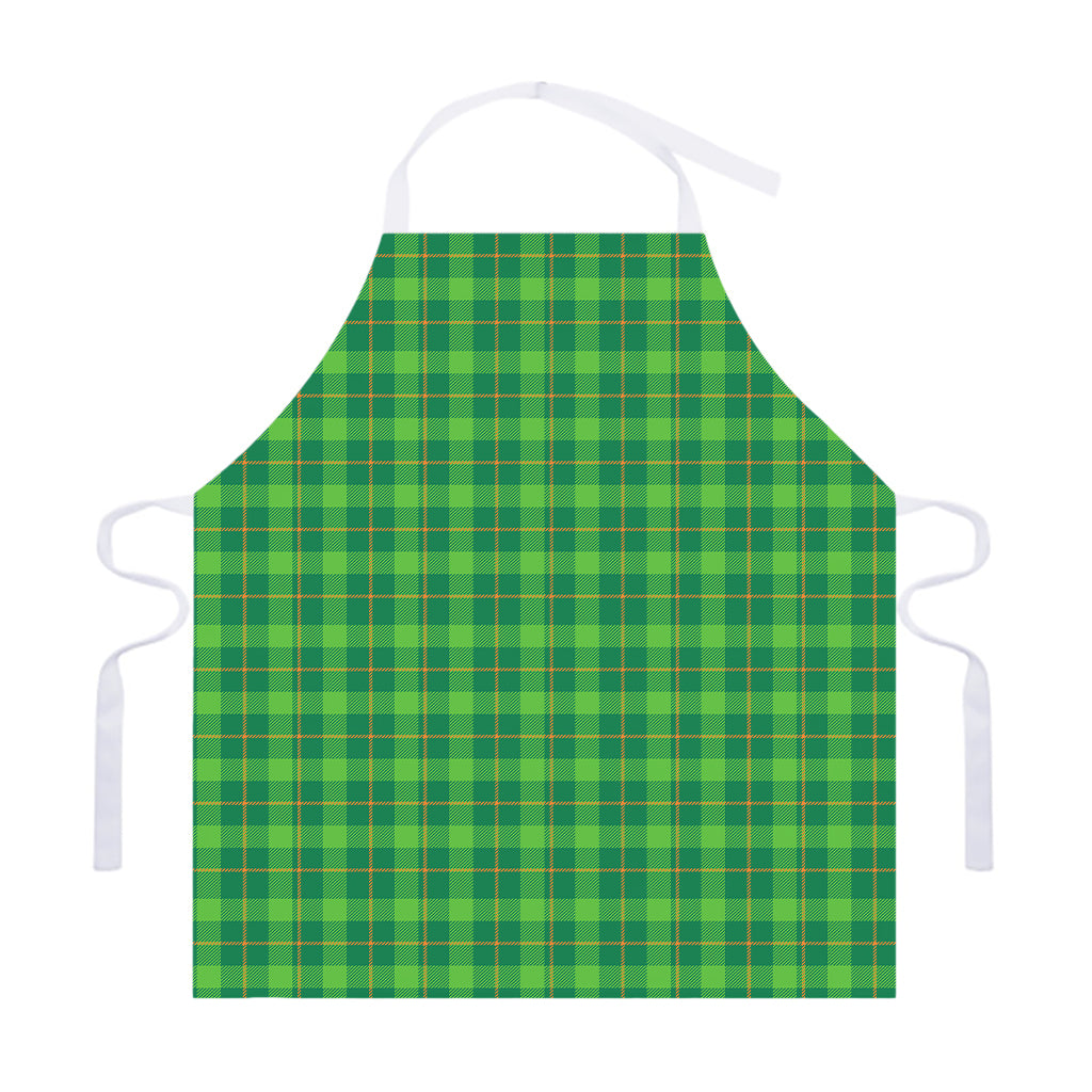Shamrock Tartan St. Patrick's Day Print Adjustable Apron
