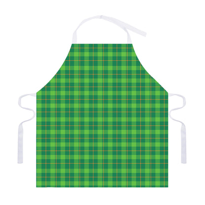 Shamrock Tartan St. Patrick's Day Print Adjustable Apron