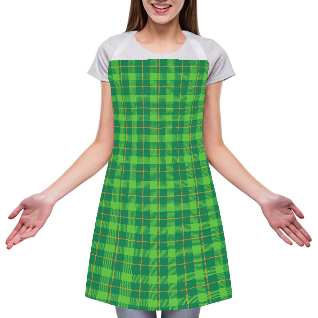 Shamrock Tartan St. Patrick's Day Print Adjustable Apron