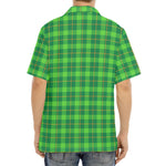 Shamrock Tartan St. Patrick's Day Print Aloha Shirt