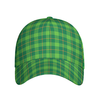 Shamrock Tartan St. Patrick's Day Print Baseball Cap