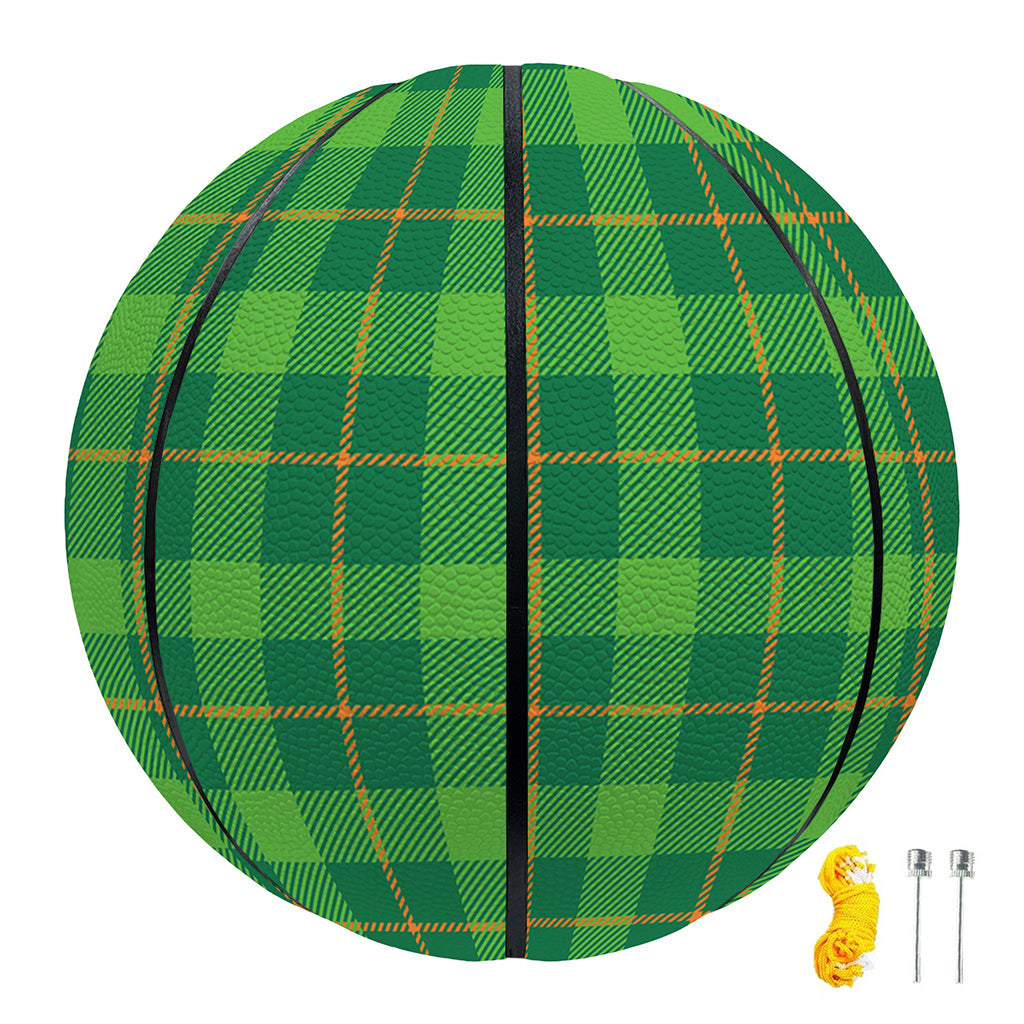 Shamrock Tartan St. Patrick's Day Print Basketball