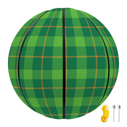 Shamrock Tartan St. Patrick's Day Print Basketball