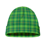 Shamrock Tartan St. Patrick's Day Print Beanie