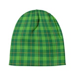 Shamrock Tartan St. Patrick's Day Print Beanie