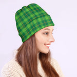 Shamrock Tartan St. Patrick's Day Print Beanie