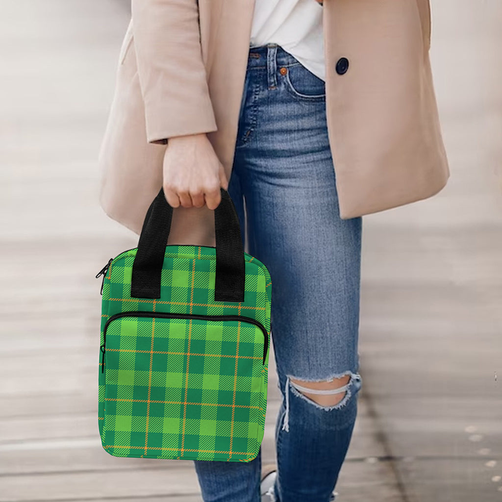 Shamrock Tartan St. Patrick's Day Print Bible Tote Bag