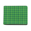 Shamrock Tartan St. Patrick's Day Print Bifold Wallet