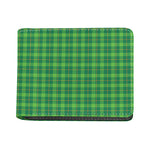 Shamrock Tartan St. Patrick's Day Print Bifold Wallet