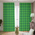 Shamrock Tartan St. Patrick's Day Print Dimout Pencil Pleat Curtains