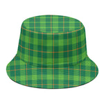 Shamrock Tartan St. Patrick's Day Print Bucket Hat