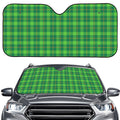 Shamrock Tartan St. Patrick's Day Print Car Windshield Sun Shade