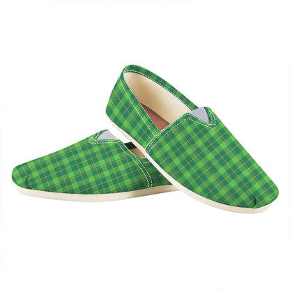 Shamrock Tartan St. Patrick's Day Print Casual Shoes