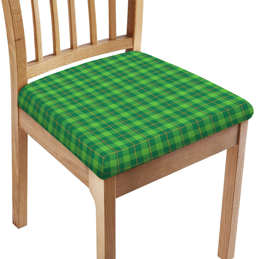 Shamrock Tartan St. Patrick's Day Print Chair Cushion Cover