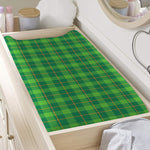 Shamrock Tartan St. Patrick's Day Print Changing Pad Cover