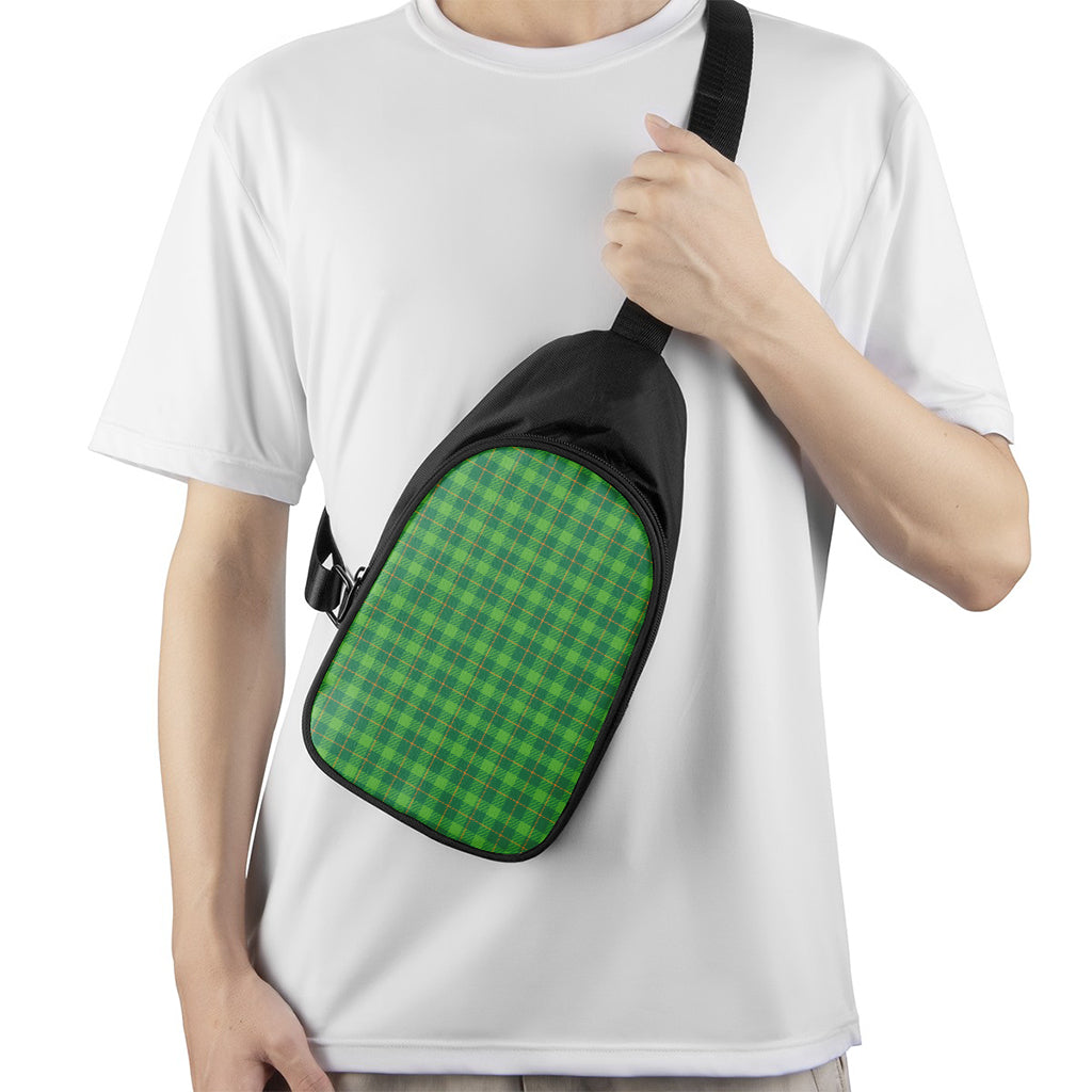Shamrock Tartan St. Patrick's Day Print Chest Bag