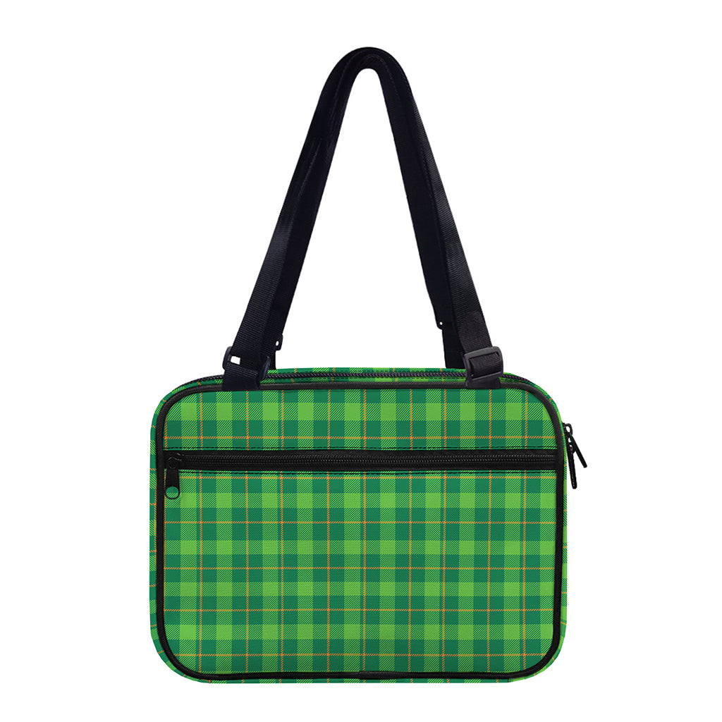 Shamrock Tartan St. Patrick's Day Print Double Strap Bible Bag