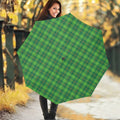 Shamrock Tartan St. Patrick's Day Print Foldable Umbrella