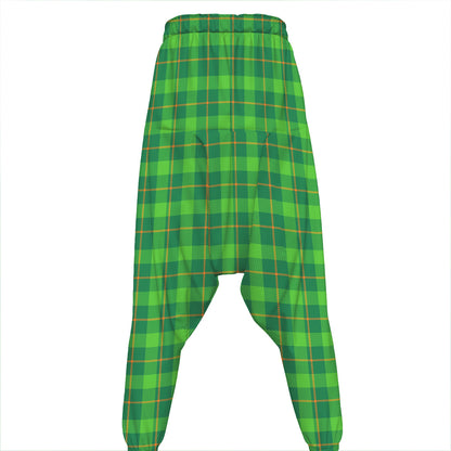 Shamrock Tartan St. Patrick's Day Print Hammer Pants
