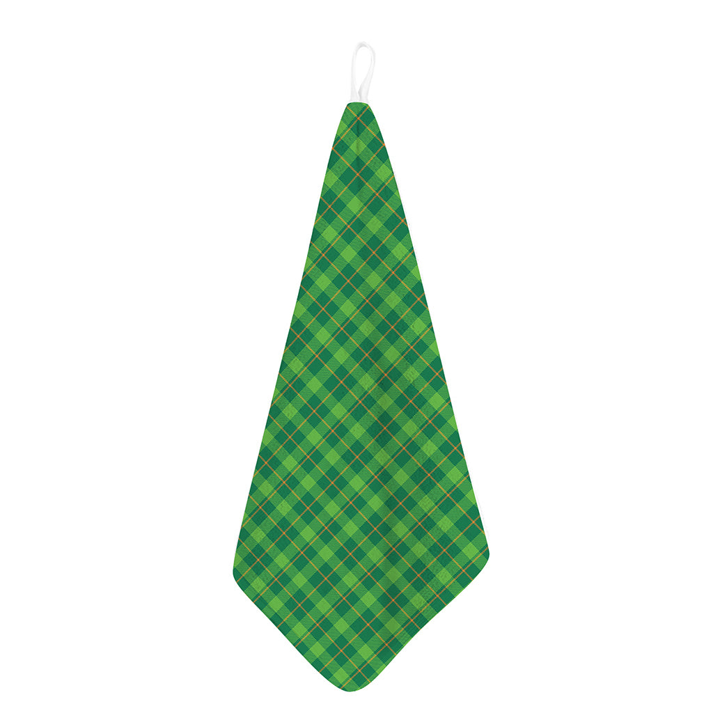 Shamrock Tartan St. Patrick's Day Print Hand Towel