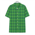 Shamrock Tartan St. Patrick's Day Print Hawaiian Shirt